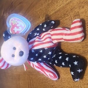 Ty Beanie Babies Spangle The Bear Pink Face Errors RARE Collectible MINT